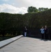 The Vice President, Secretary of the Interior and Deputy Secretary of Defense participate in a flag presentation ceremony