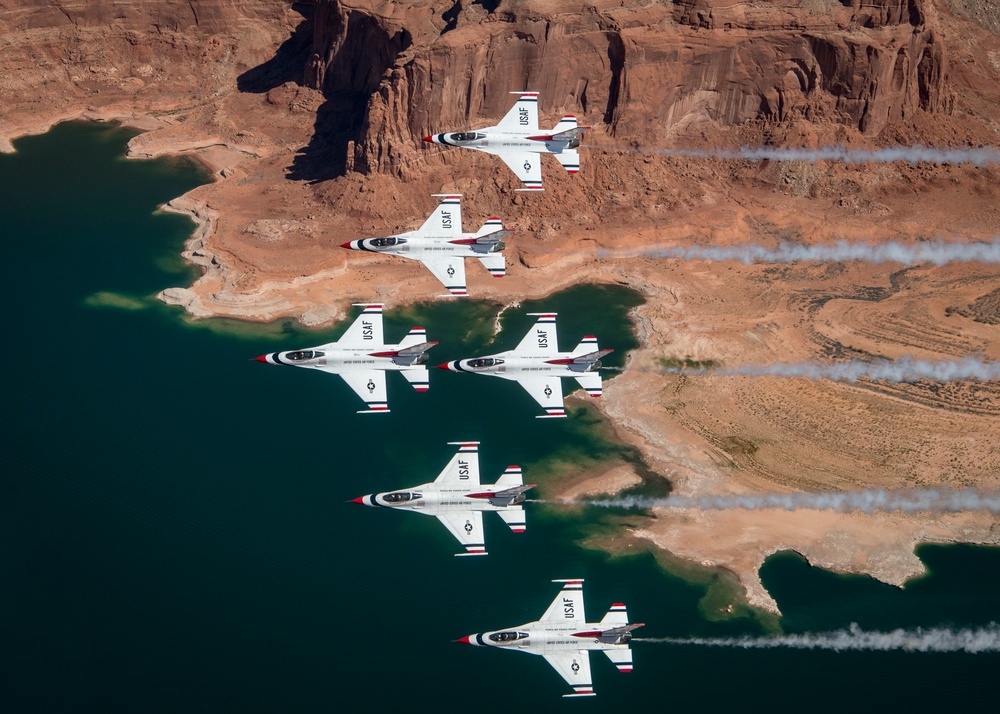 Thunderbirds Soar over Monument Valley