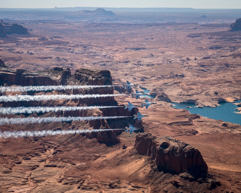 Thunderbirds Soar over Monument Valley