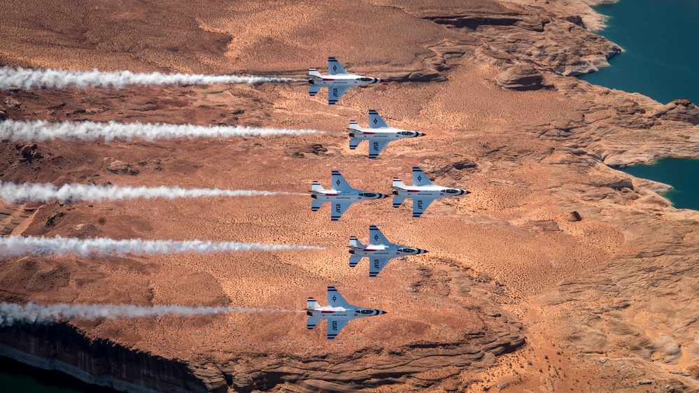 Thunderbirds Soar over Monument Valley