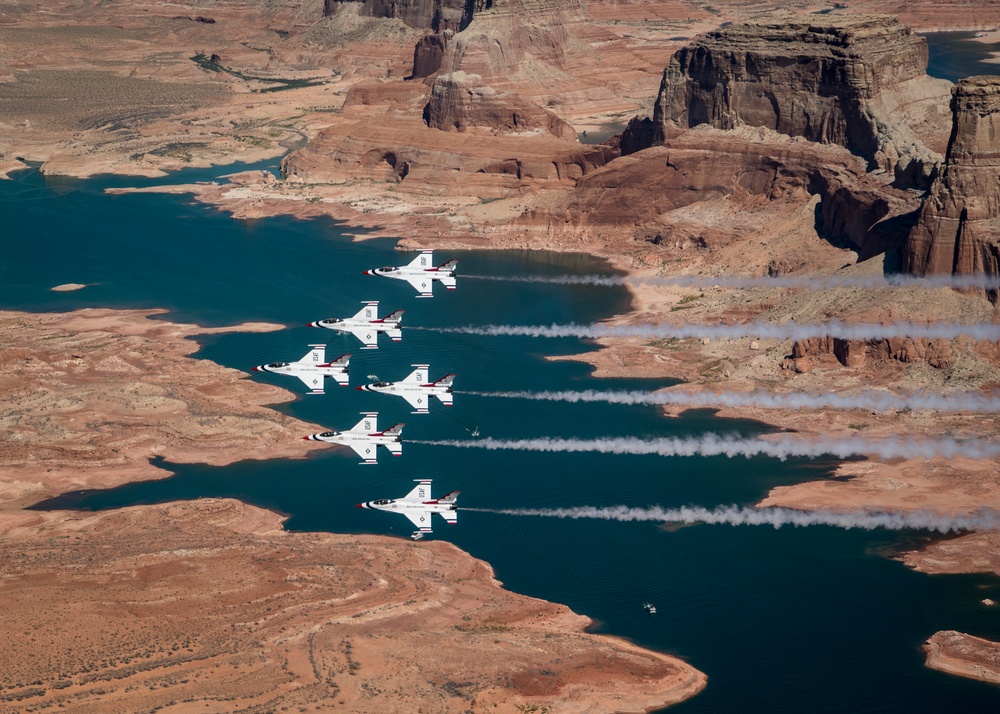 Thunderbirds Soar over Monument Valley