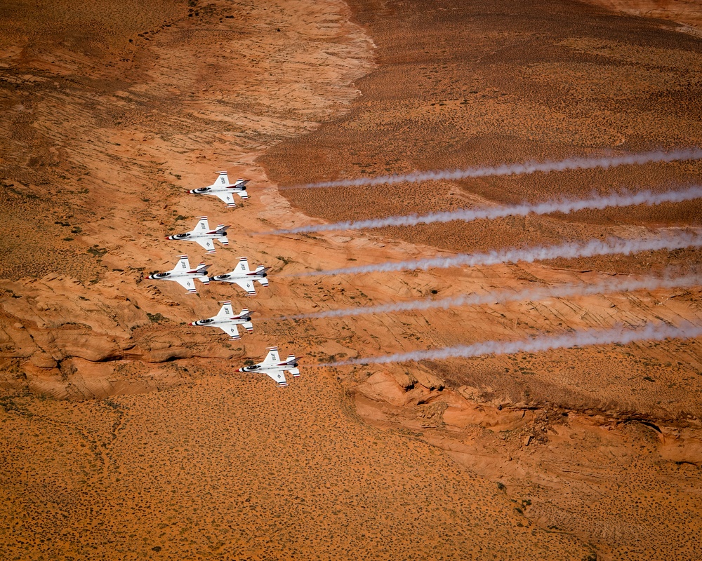 Thunderbirds Soar over Monument Valley