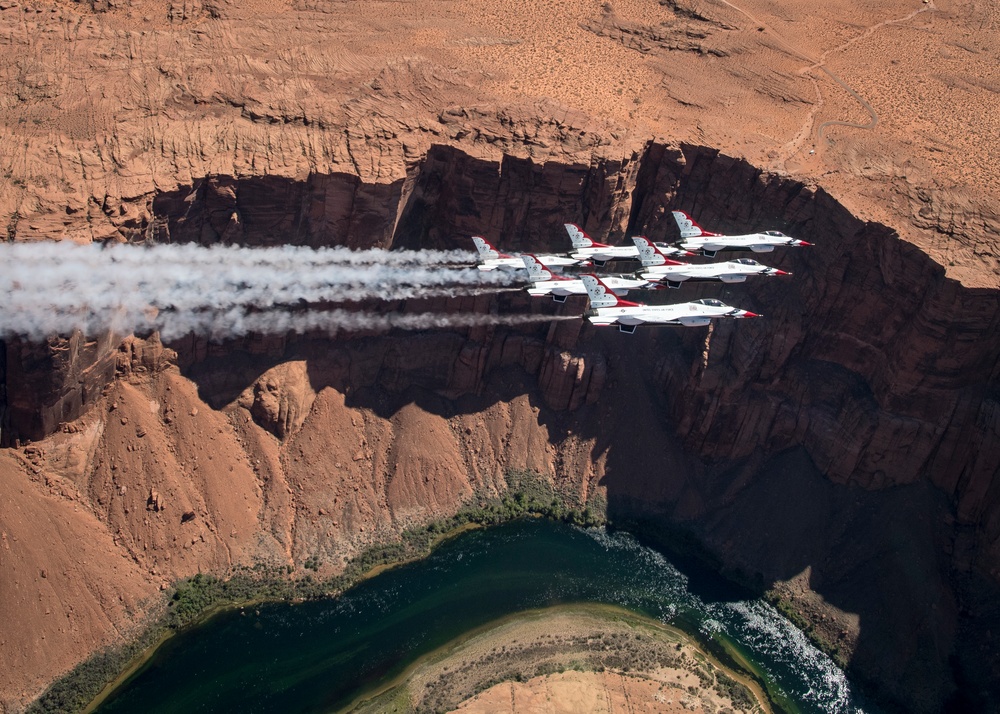 Thunderbirds Soar over Monument Valley