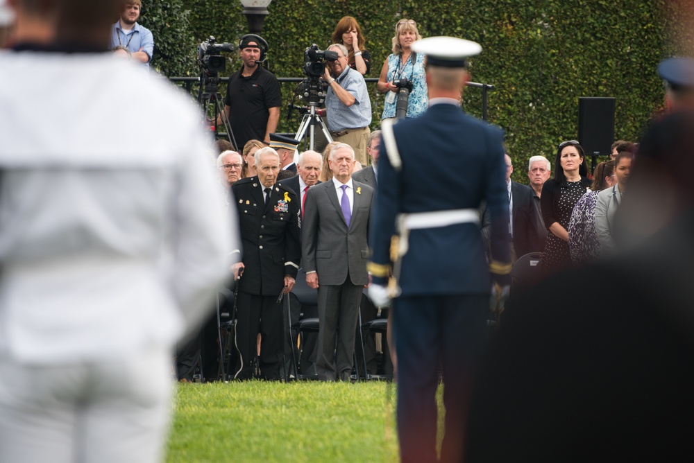 Pentagon 2018 POW/MIA recognition ceremony