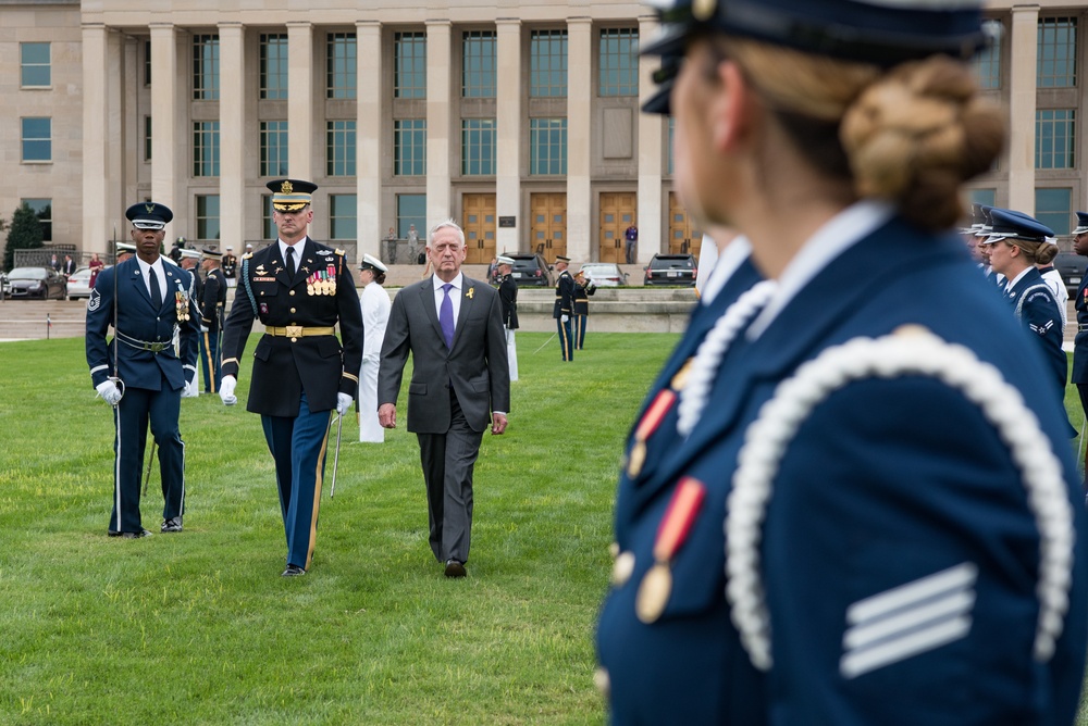 Pentagon 2018 POW/MIA recognition ceremony