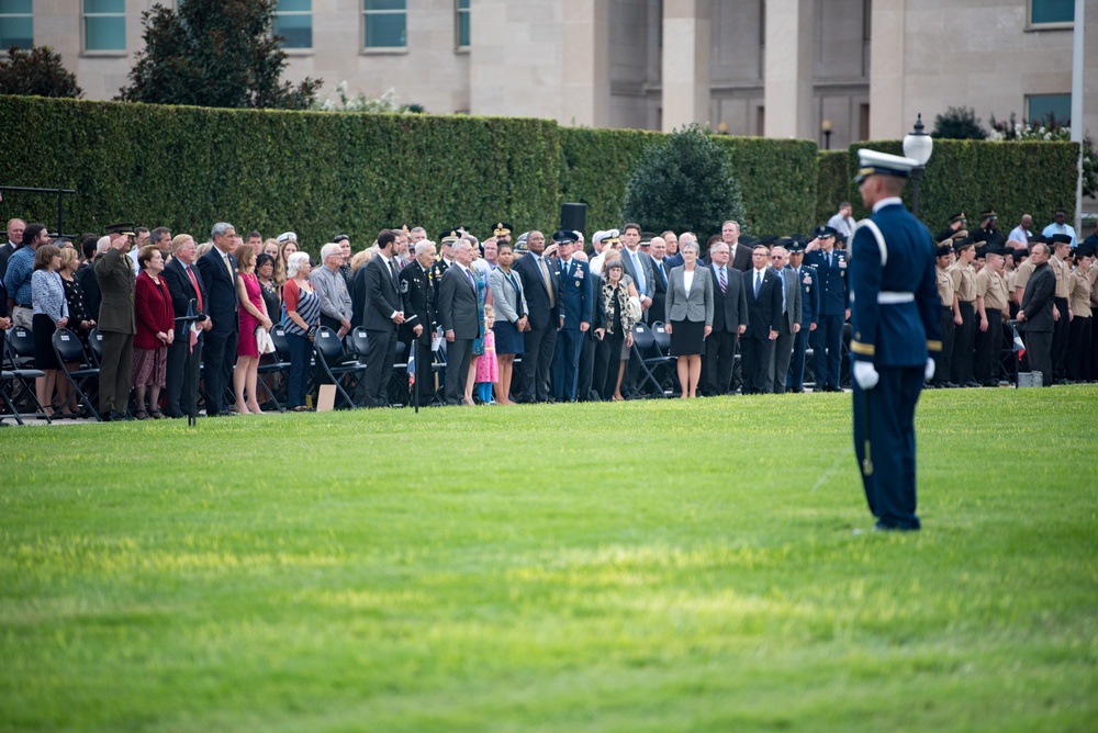 Pentagon 2018 POW/MIA recognition ceremony