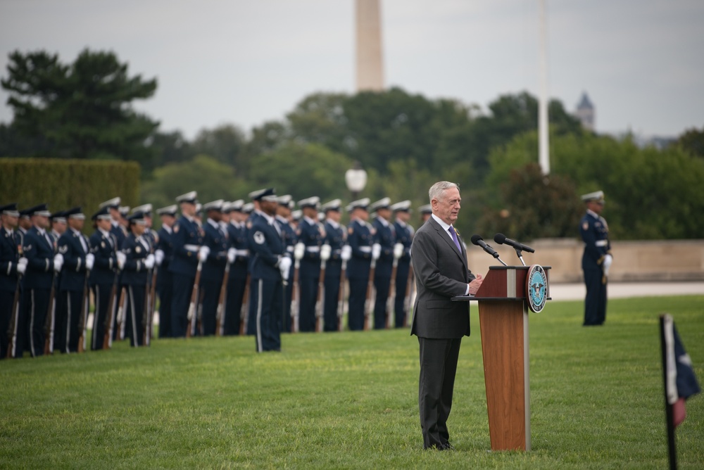 Pentagon 2018 POW/MIA recognition ceremony