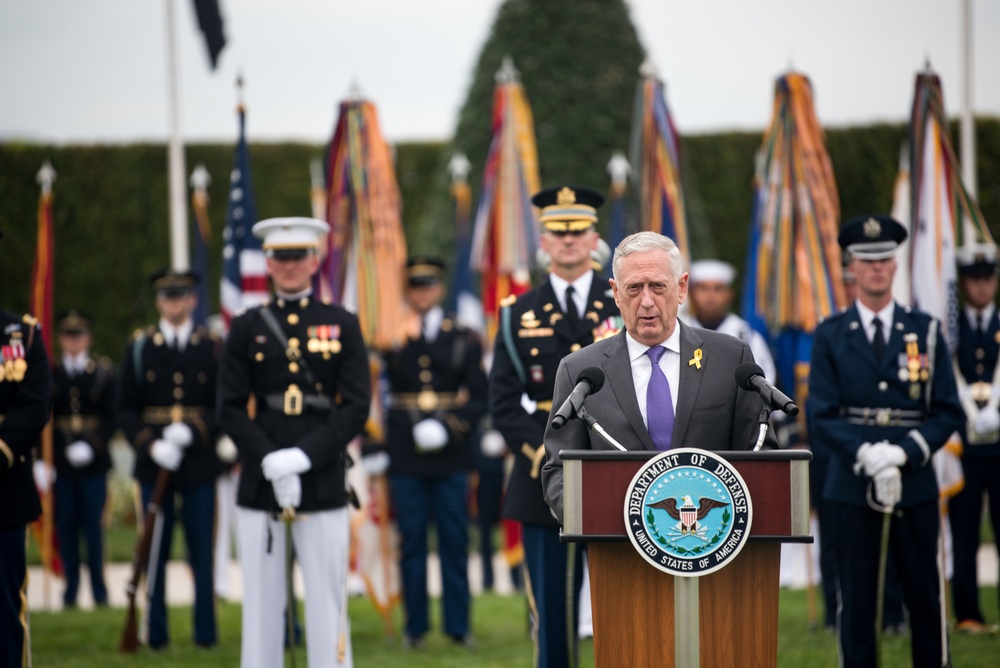 Pentagon 2018 POW/MIA recognition ceremony