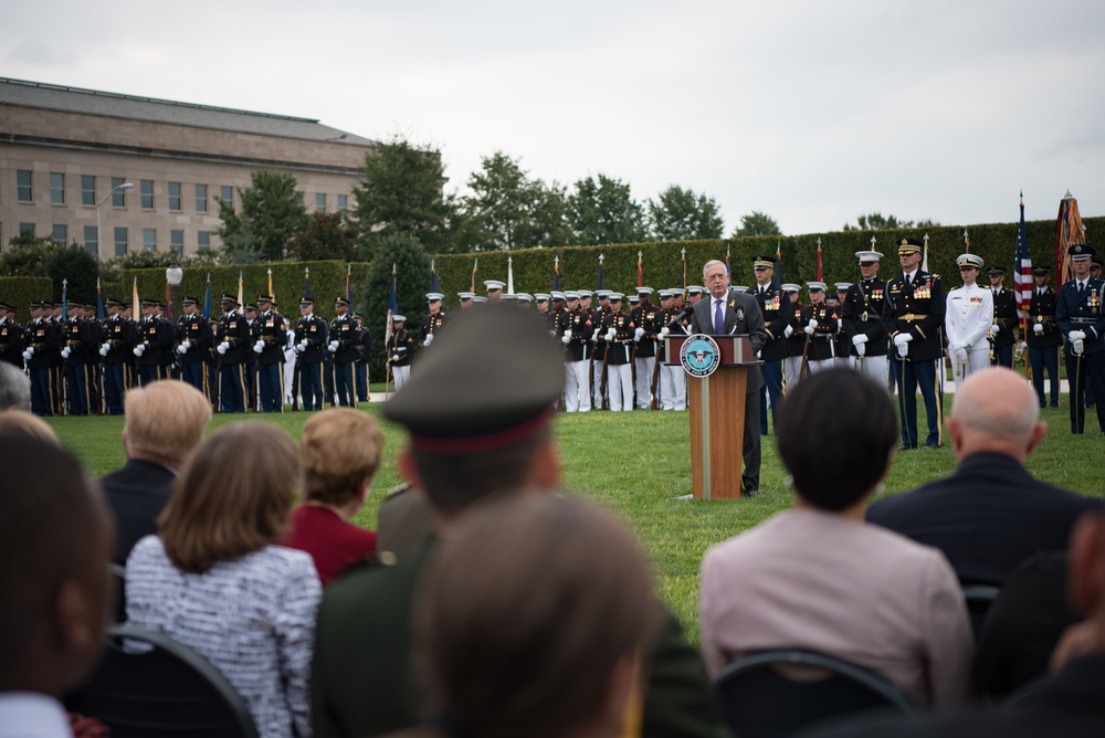 Pentagon 2018 POW/MIA recognition ceremony