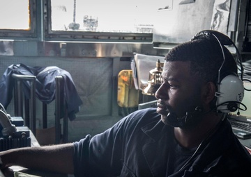 Operations Specialist Seaman Ford Monitors Hue City Radar