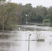 Lock and Dam 1 submerged under the Cape Fear River