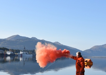 Coast Guard Air Station Kodiak conducts annual aviation water survival training