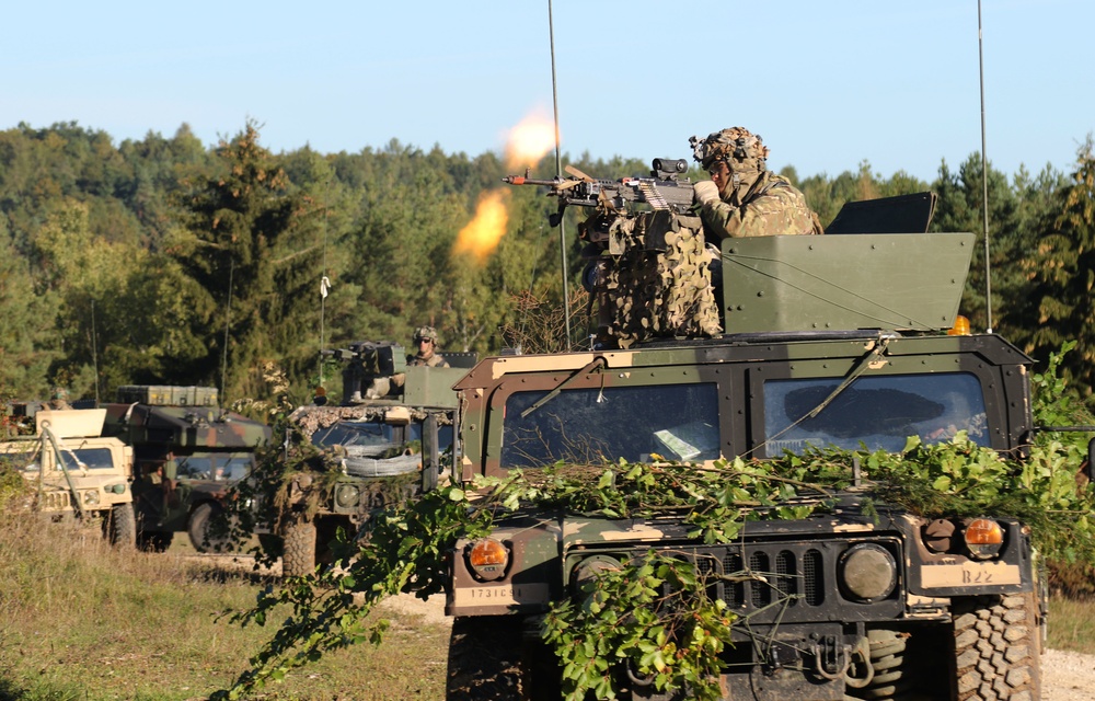 Cavalry units defend in Saber Junction 18