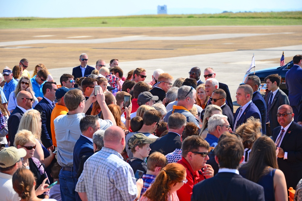 Vice President Pence Visits McGhee Tyson ANG Base