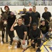 Airmen compete in donkey basketball tournament