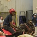 Airmen compete in donkey basketball tournament