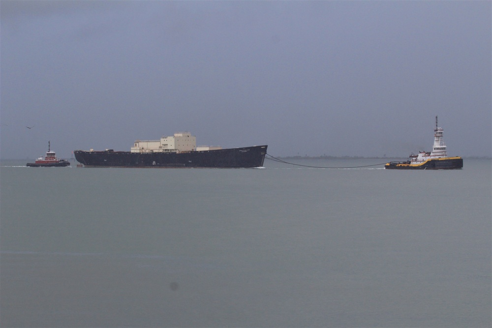 STURGIS vessel en route to Brownsville for final shipbreaking and recycling