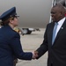 President of Botswana arrives at JBA