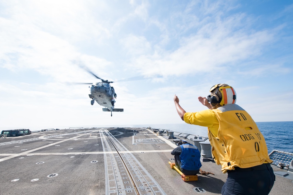 Stockdale Sailor Signals MH 60S Sea Hawk