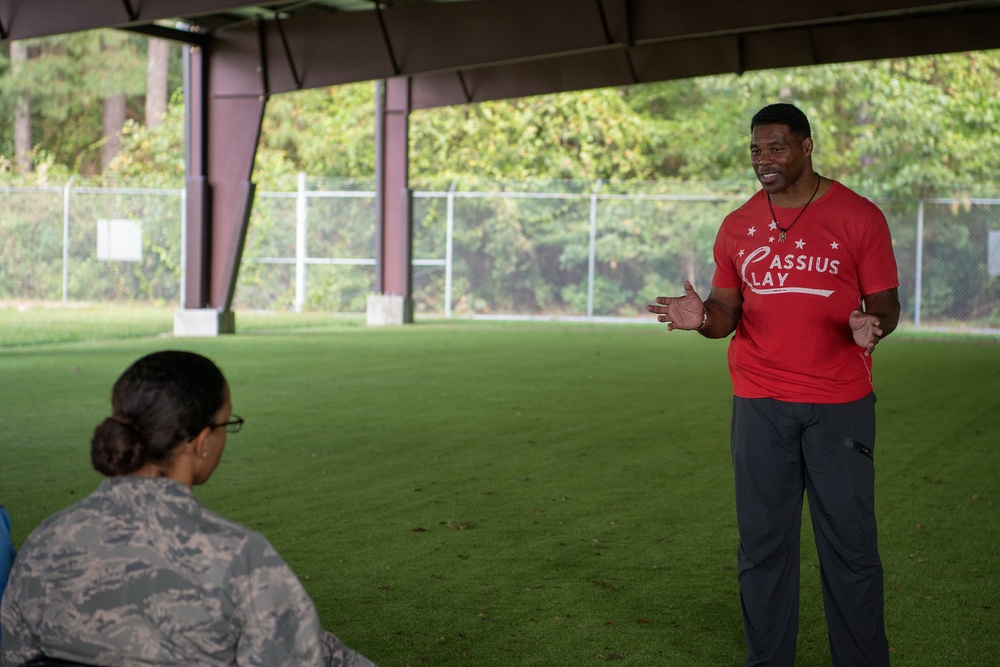 Motivational speaker visits SJAFB, talks mental health