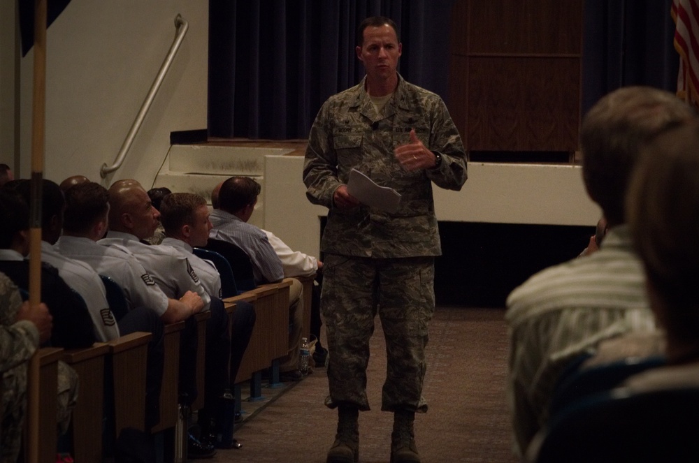 Col. Moore highlights mission, culture at Commander’s Call