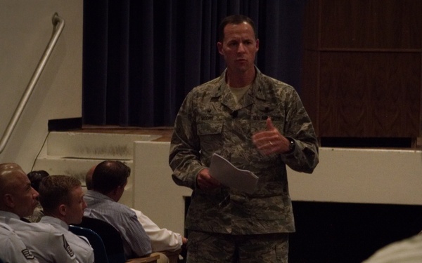 Col. Moore highlights mission, culture at Commander’s Call