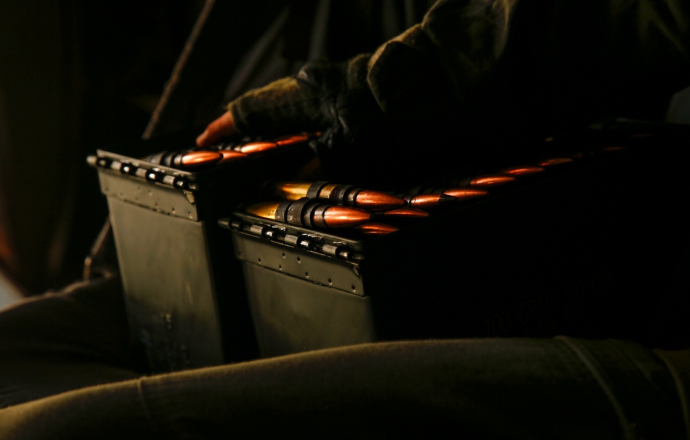 U.S. Marines Conduct MV-22B Osprey Tail Gunnery Certification