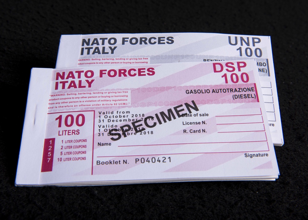 NATO Forces Fuel Coupons for FY19