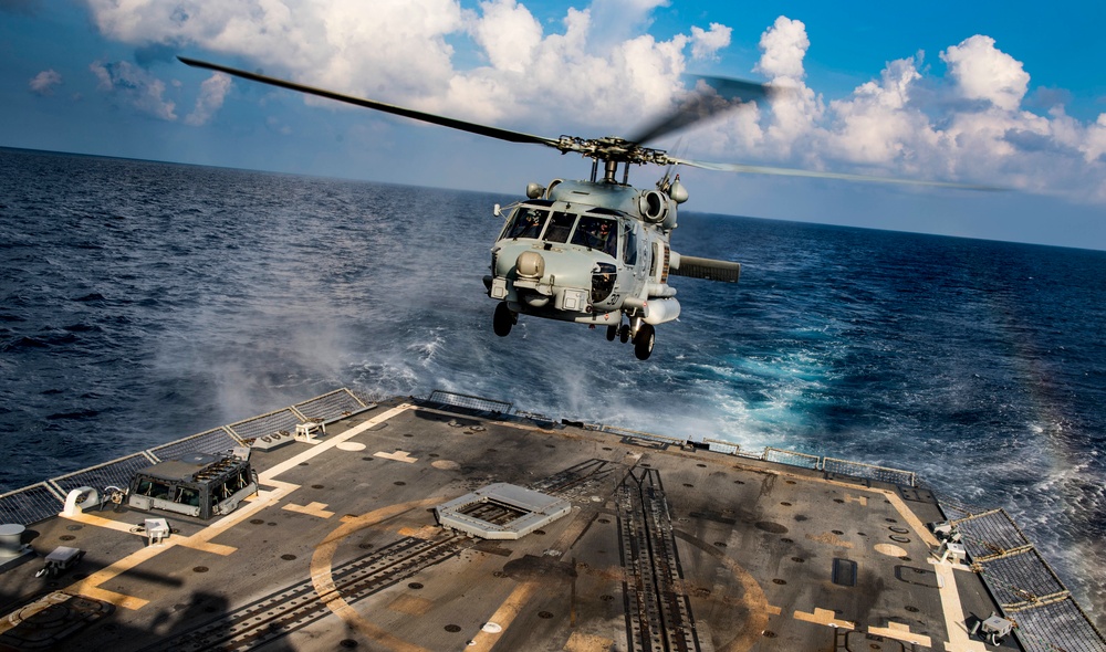 USS Michael Murphy Operates at Sea