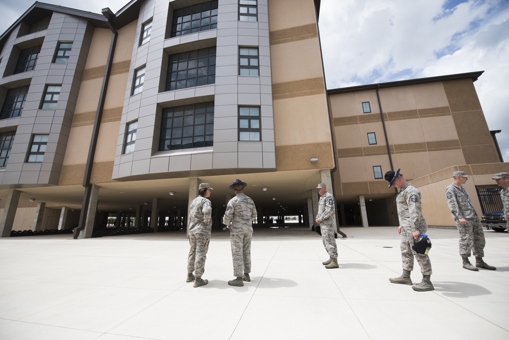 U.S. Chief Master Sgt. JoAnne S. Bass, 2nd Air Force Command Chief distinguished visit