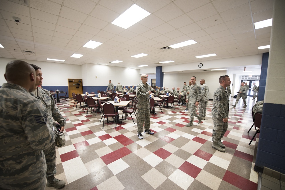 U.S. Chief Master Sgt. JoAnne S. Bass, 2nd Air Force Command Chief distinguished visit