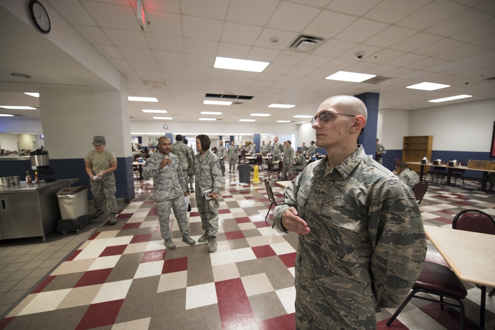 U.S. Chief Master Sgt. JoAnne S. Bass, 2nd Air Force Command Chief distinguished visit