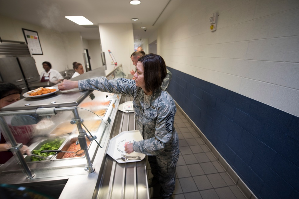 U.S. Chief Master Sgt. JoAnne S. Bass, 2nd Air Force Command Chief distinguished visit