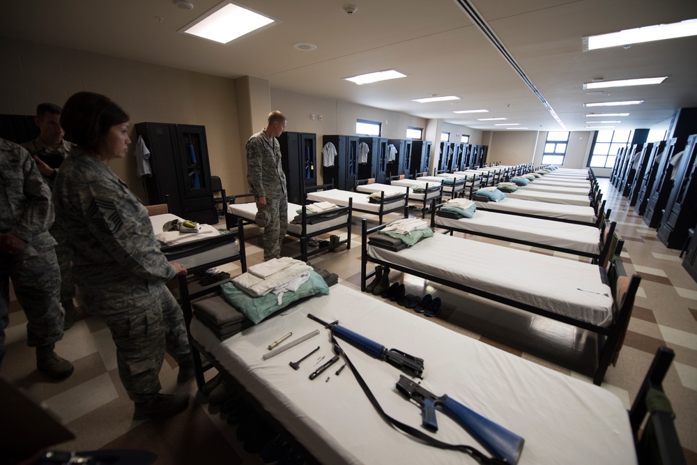 U.S. Chief Master Sgt. JoAnne S. Bass, 2nd Air Force Command Chief distinguished visit