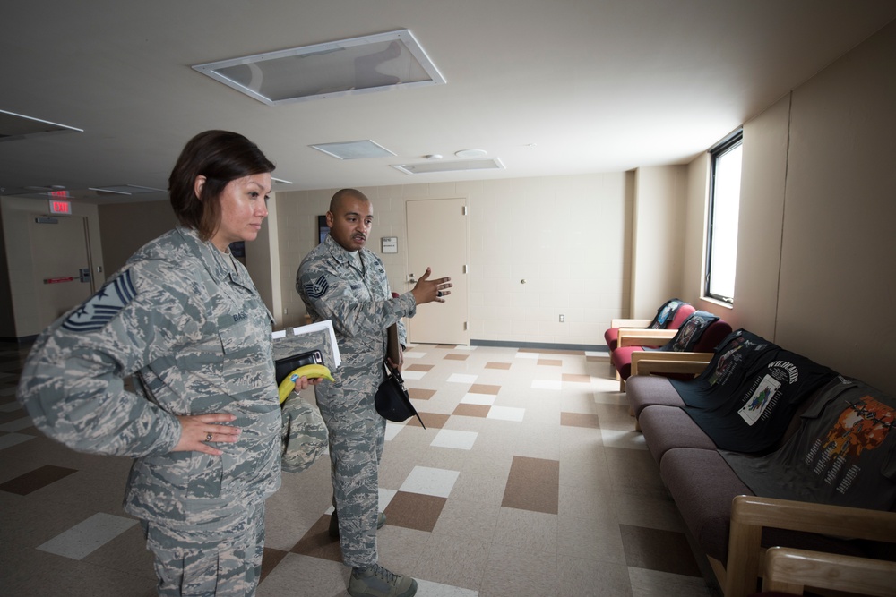 U.S. Chief Master Sgt. JoAnne S. Bass, 2nd Air Force Command Chief distinguished visit