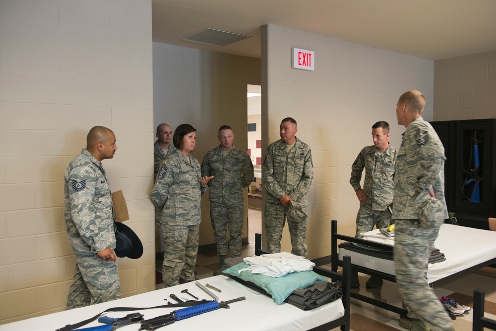 U.S. Chief Master Sgt. JoAnne S. Bass, 2nd Air Force Command Chief distinguished visit