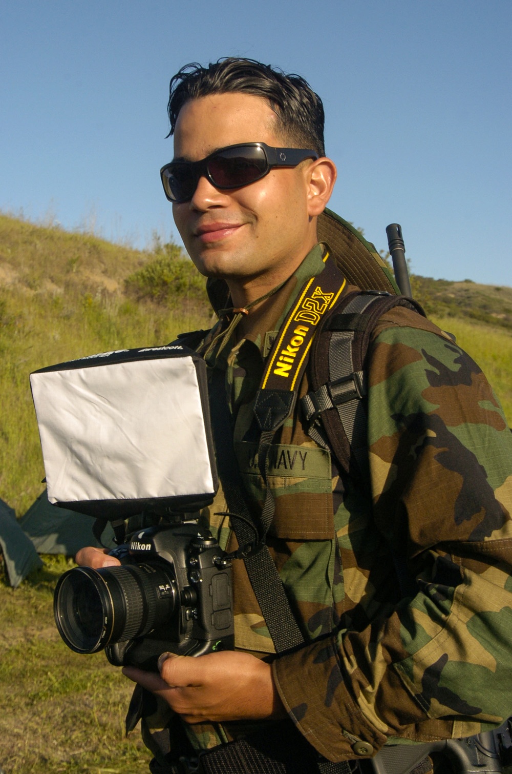 Navy COMCAM operator portrait