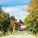 Fall Colors and the American Flag at Fort McCoy