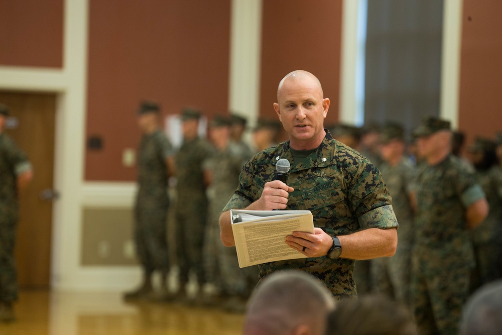 CLR-2 Change of Command Ceremony