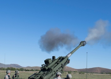 160th Field Artillery live fire new artillery systems