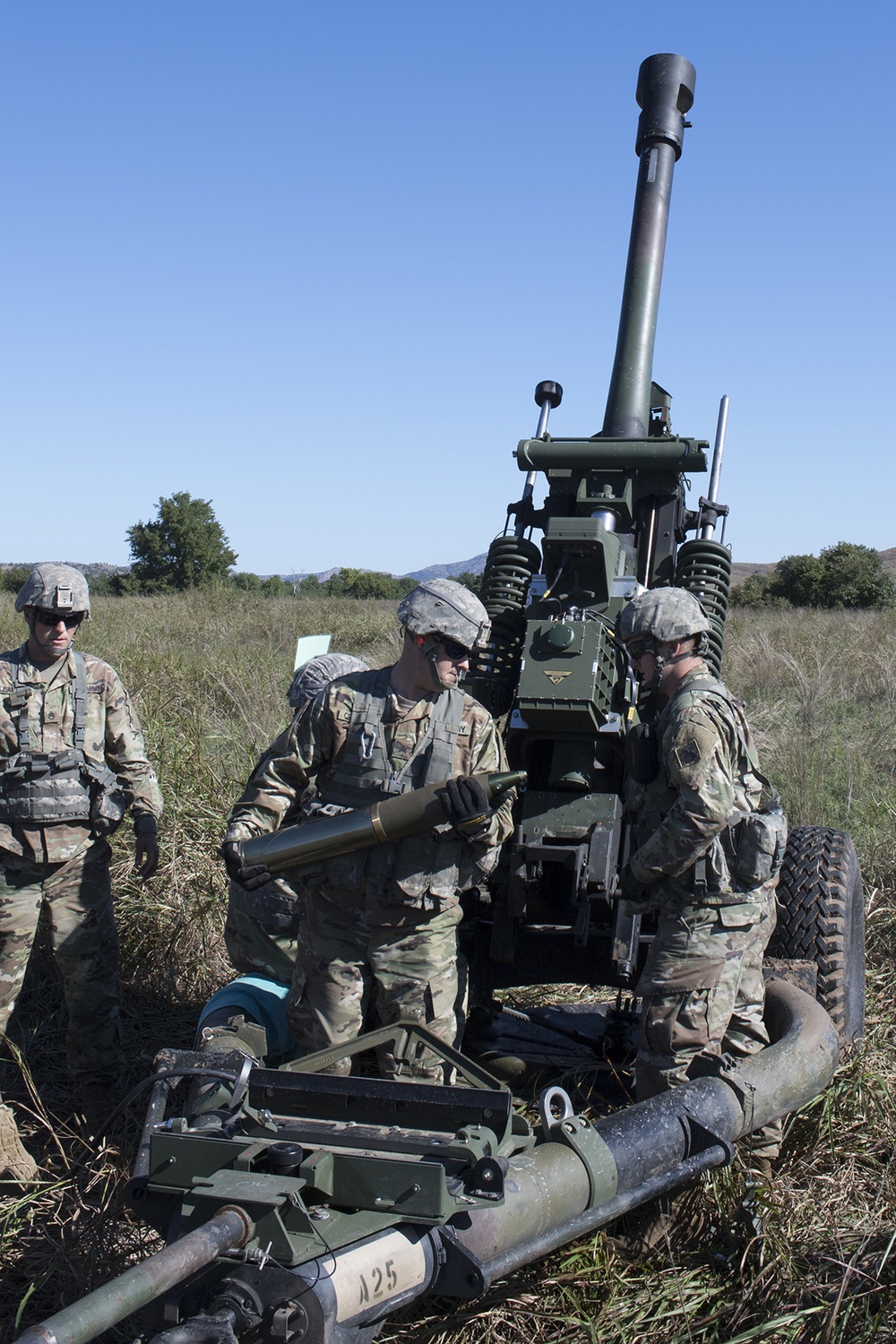 160th Field Artillery live fire new artillery systems