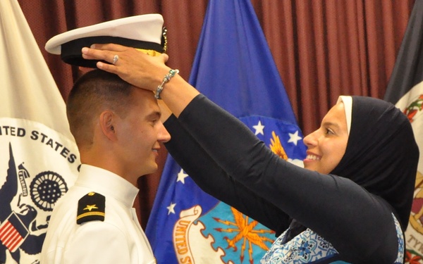 NSWC Civilian Engineer Commissioned into the Naval Reserve, Honored for Academic Achievement