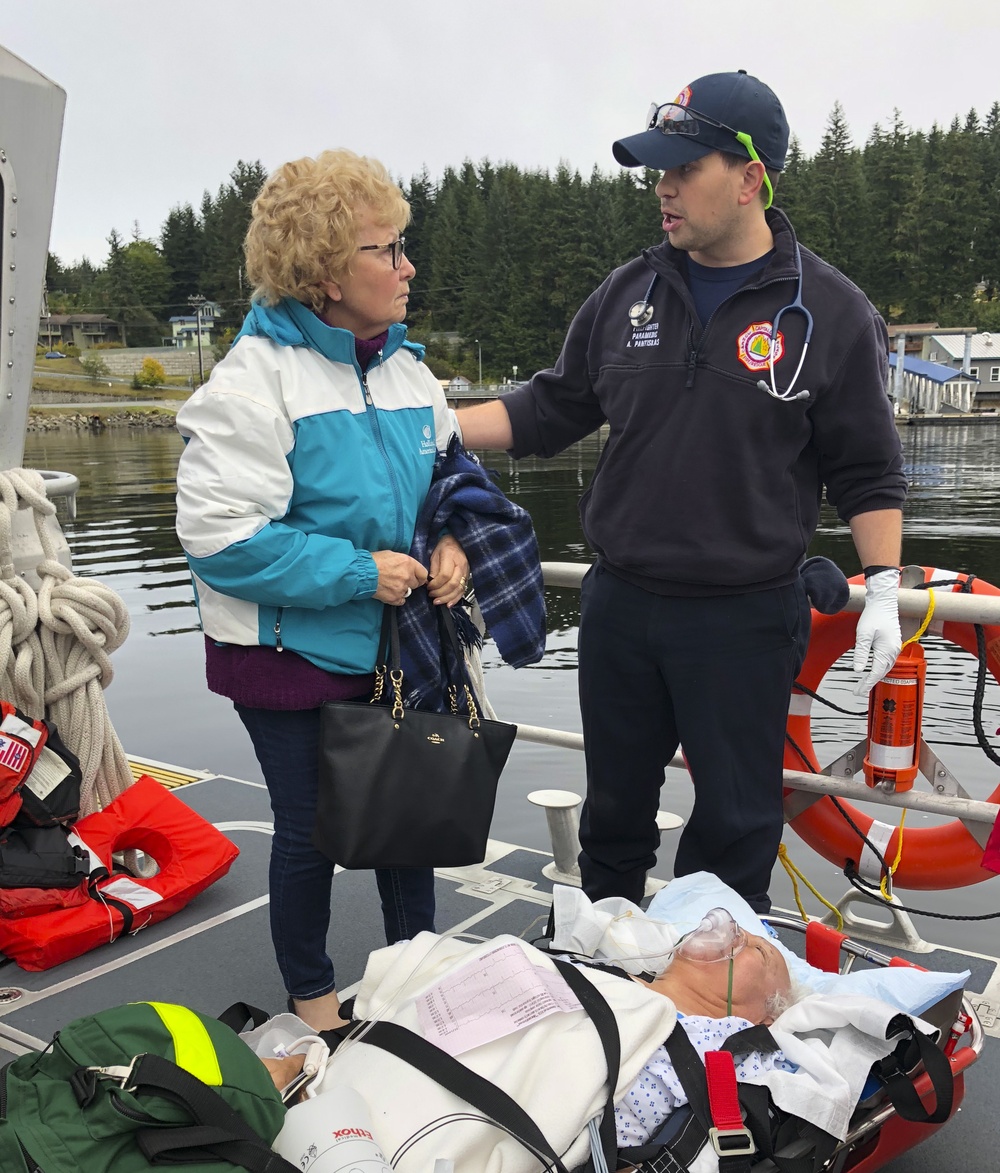 Juneau Coast Guard, EMTs medevac man from cruise ship
