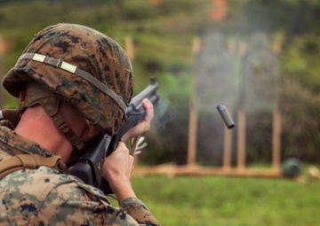 Rounds Down Range | 9th ESB Marines participate in combat marksmanship training
