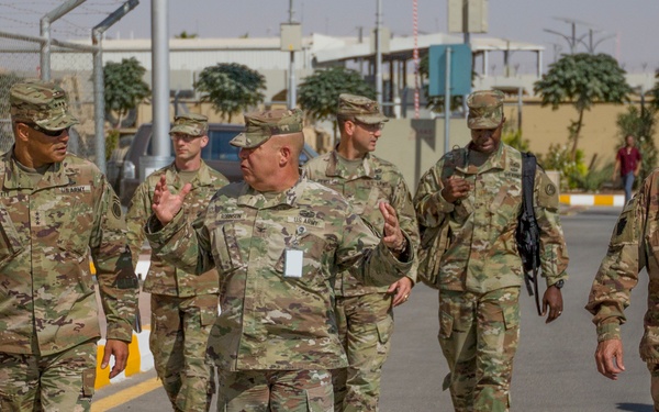 U.S. Army Lt. Gen. Michael X. Garrett, U.S. Army Central commander, visits with Soldiers, Key Leaders in Jordan