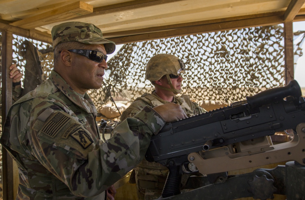 U.S. Army Lt. Gen. Michael X. Garrett, U.S. Army Central commander, visits with Soldiers, Key Leaders in Jordan