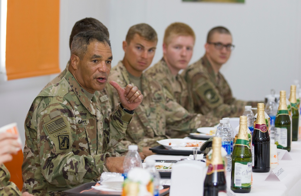 U.S. Army Lt. Gen. Michael X. Garrett, U.S. Army Central commander, visits with Soldiers, Key Leaders in Jordan