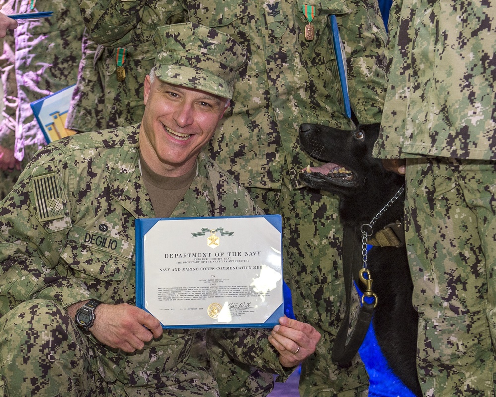 MWD receives Navy and Marine Corps Commendation Medal