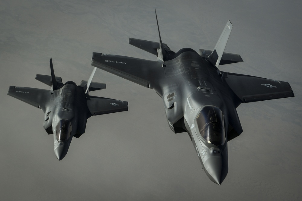 USMC F-35's conduct first combat strike