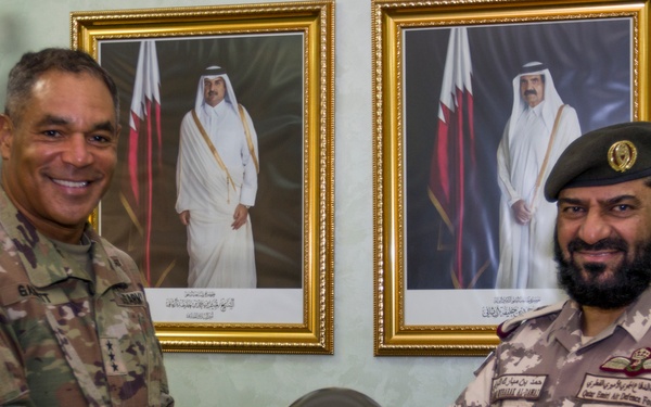 Lt. Gen. Michael X. Garrett, U.S. Army Central commander visits with senior Qatari leadership